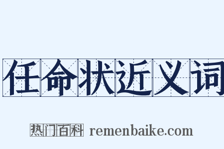 任命状近义词是什么意思的图片